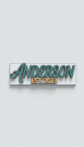 Custom Steel Family Name Sign