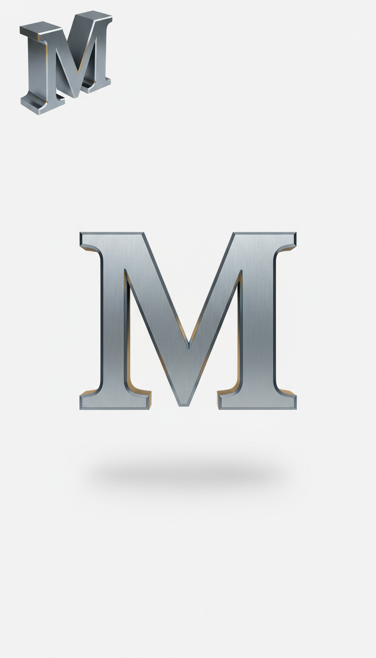 Cool Steel Block Letter Door Sign