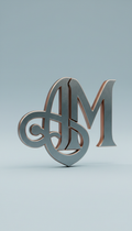 Event Monogram Metal Decor Piece
